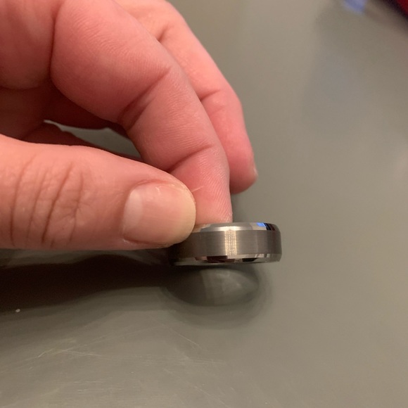 Brushed and Polished Comfort Fit Wedding Ring - Picture 3 of 11